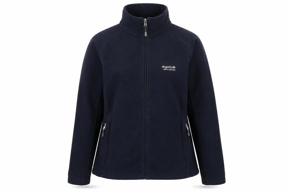 Regatta Women's Blue Fleece Full Zip Outdoor Jacket Size S