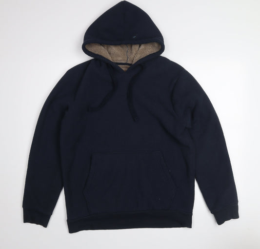 Dunnes Stores Women Navy Small Pullover Hoodie 100% Polyester