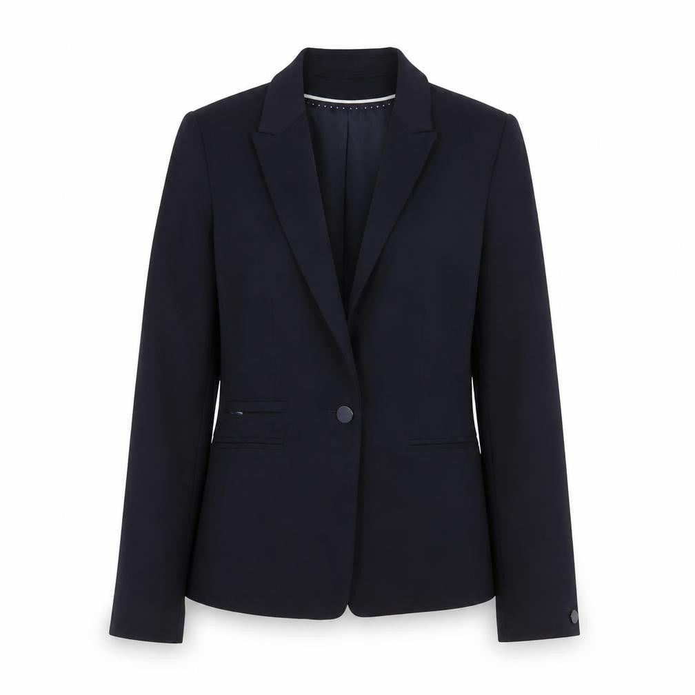 Next Women Black Tailored One-Button Blazer Size 6 Classic Fit