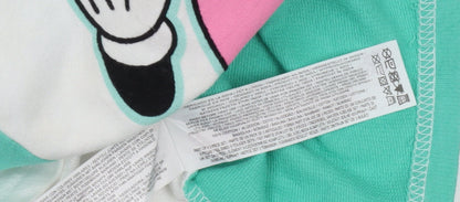 Brand and care label for Disney at Primark girls’ multicoloured mickey mouse cropped t-shirt 10-11 years