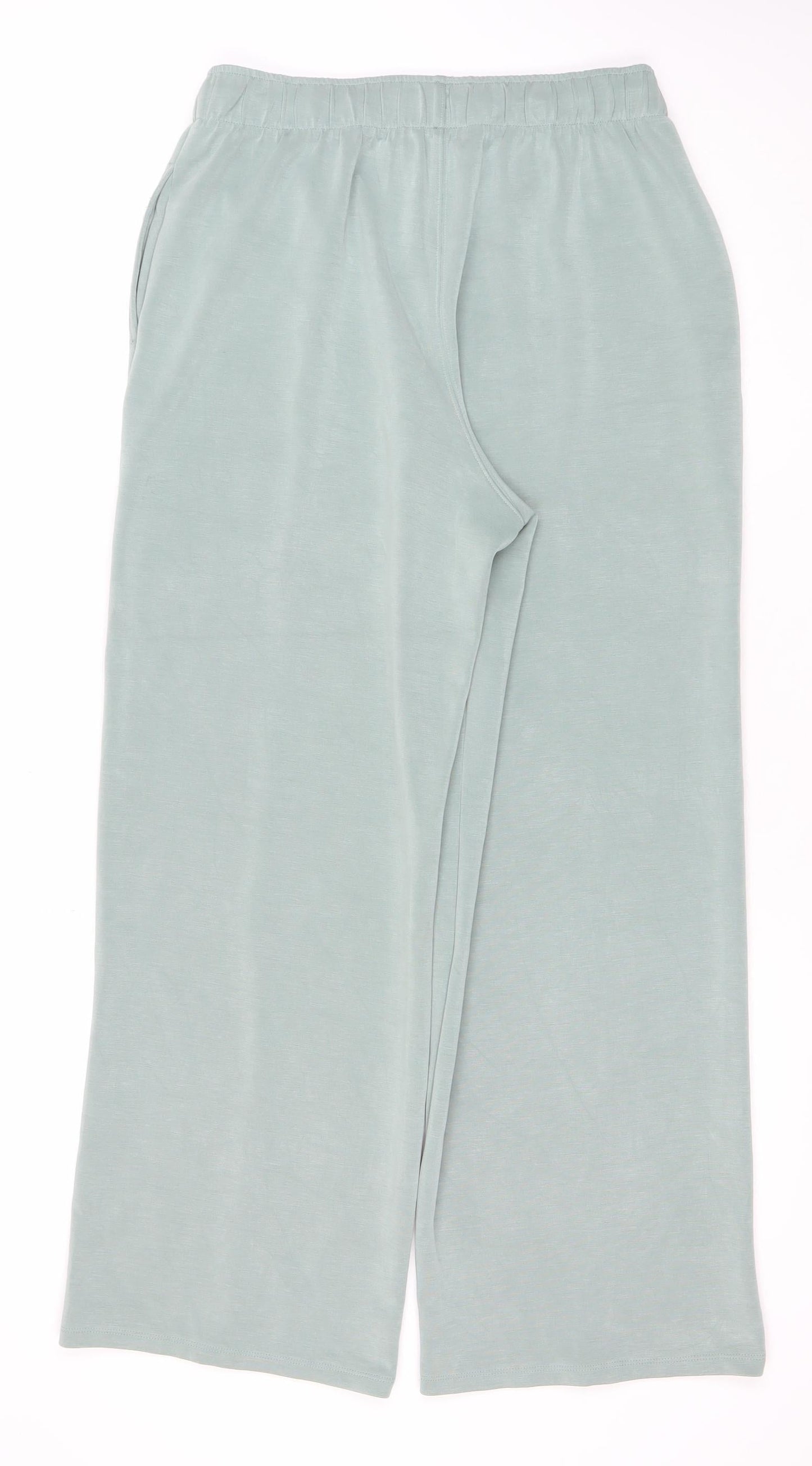 Dunnes Stores Women’s Green Wide-Leg Elastic Waist Trousers Size M