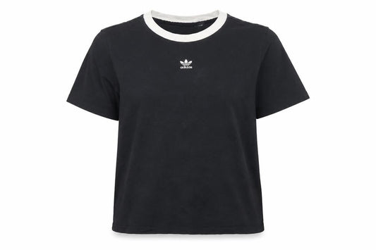 Adidas Women’s Black Ringer T-Shirt Size 12 Cotton Casual