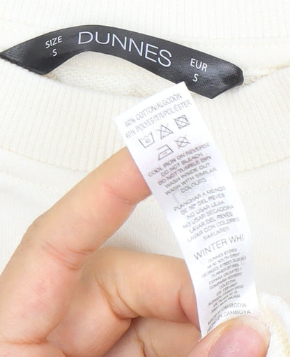 Additional view of Dunnes Women Ivory Café le Marais Cotton Blend Pullover Sweatshirt, size S
