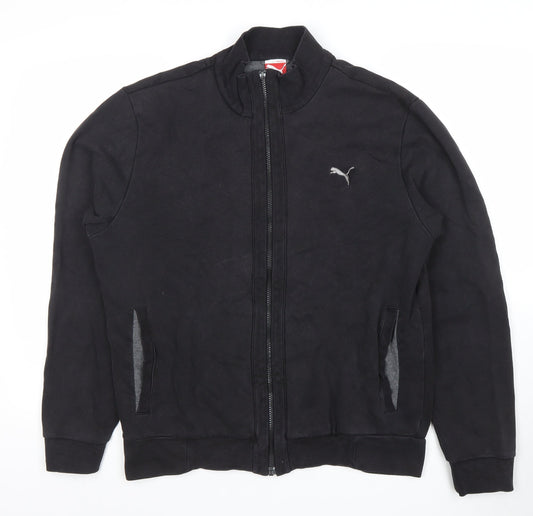 Puma Men's Black Full Zip Sweatshirt Size L Sports Fleece Jacket