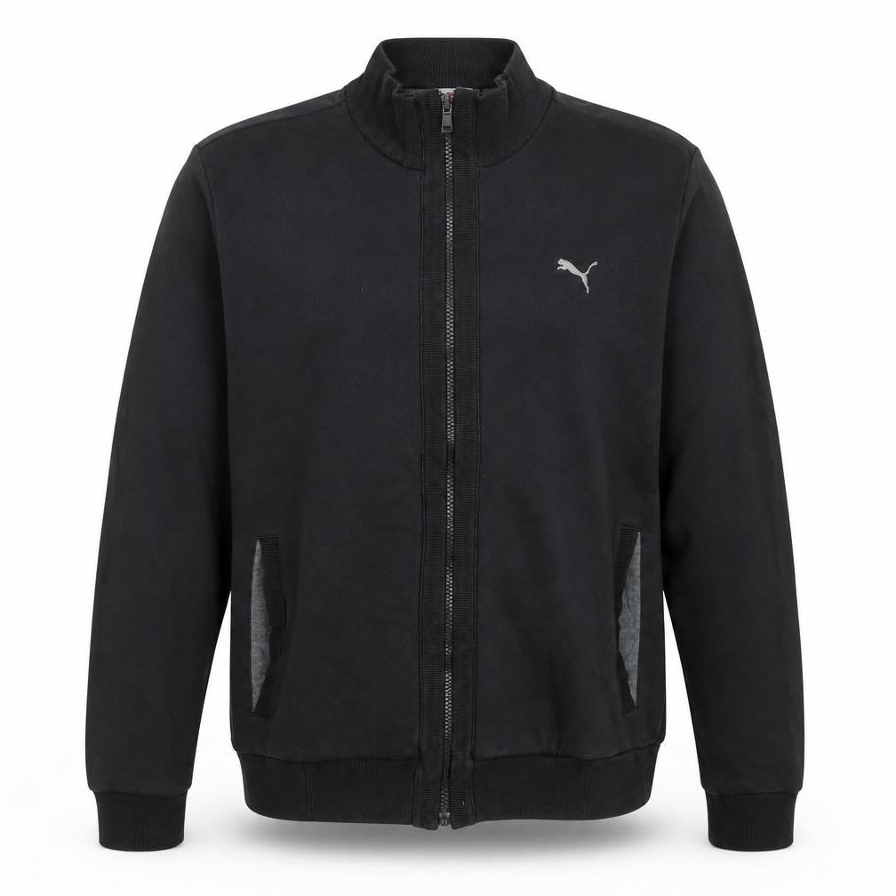 Puma Men's Black Full Zip Sweatshirt Size L Sports Fleece Jacket