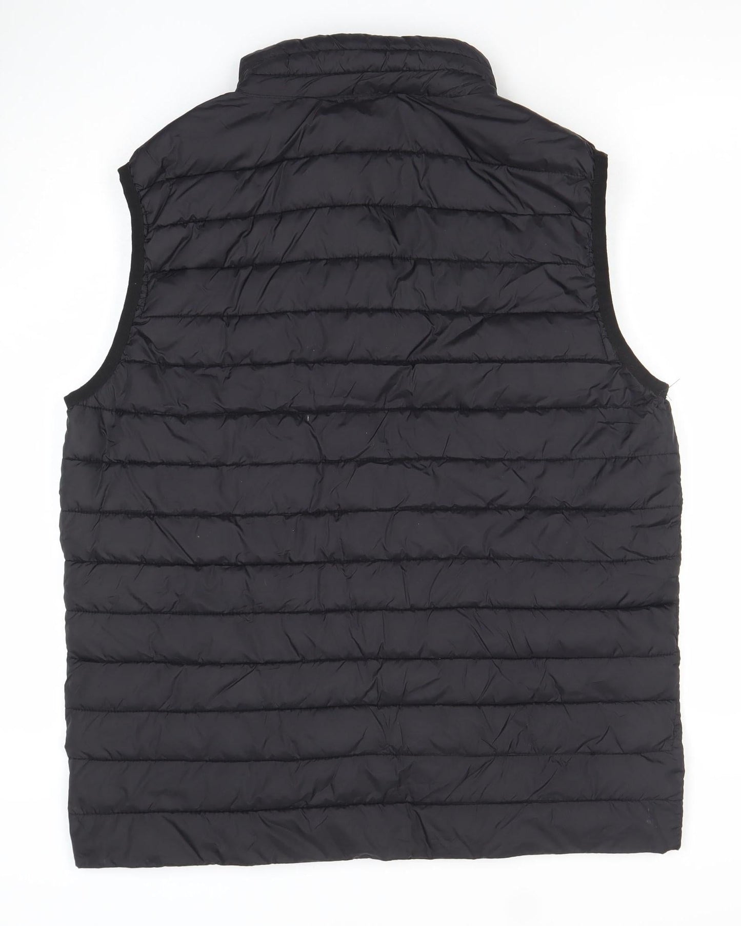 Jinhaolai Men's Black 2XL Puffer Waistcoat Full Zip Quilted Vest