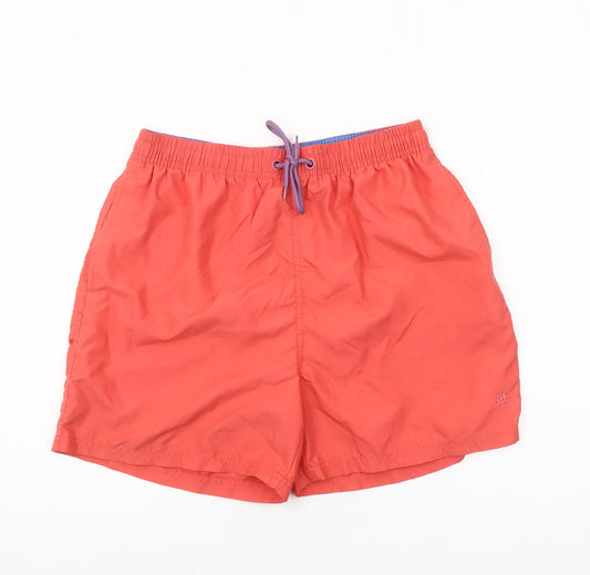 Cargo Quay Men's Red Swim Shorts L Drawstring Quick Dry Nylon
