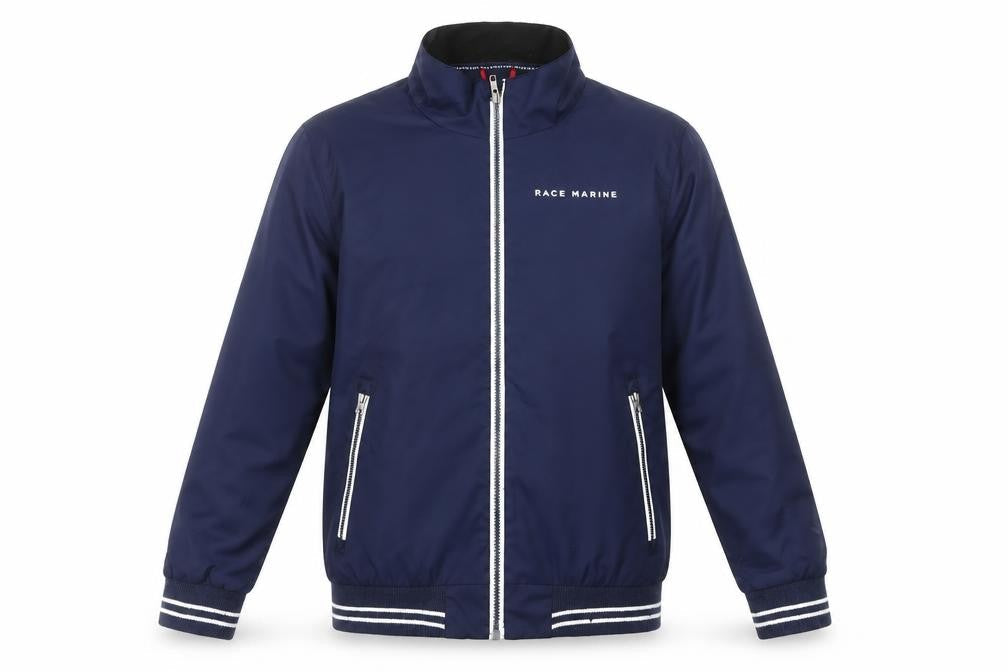 Race Marine Boys Blue Polyester Bomber Jacket Size 146 Full Zip