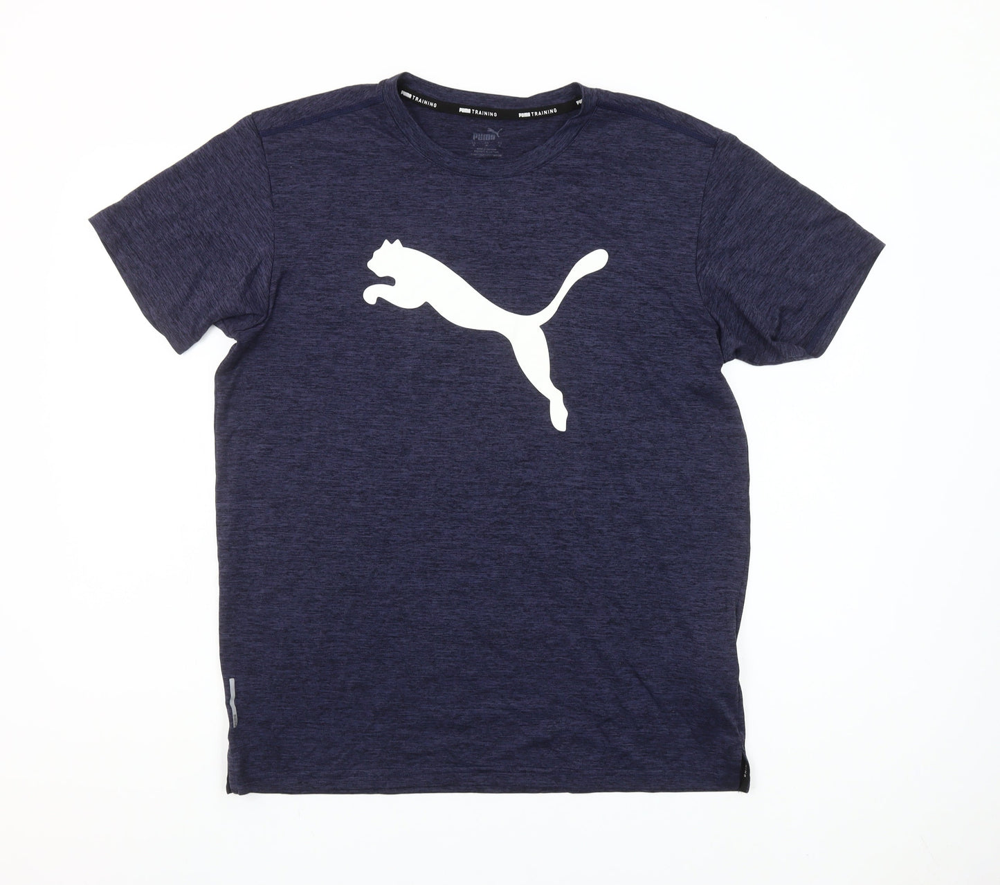 Puma Men's Navy Blue Crew Neck Training T-Shirt Size M