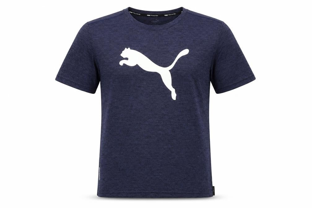 Puma Men's Navy Blue Crew Neck Training T-Shirt Size M