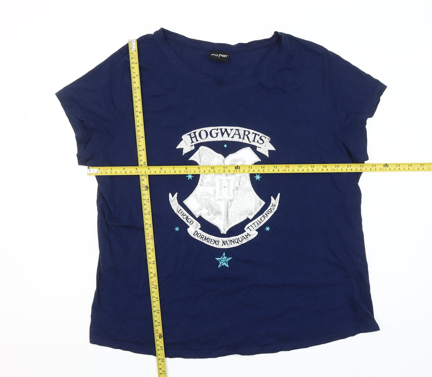 Harry Potter Women’s Blue Hogwarts Plus Size 20-22 T-Shirt Nightshirt