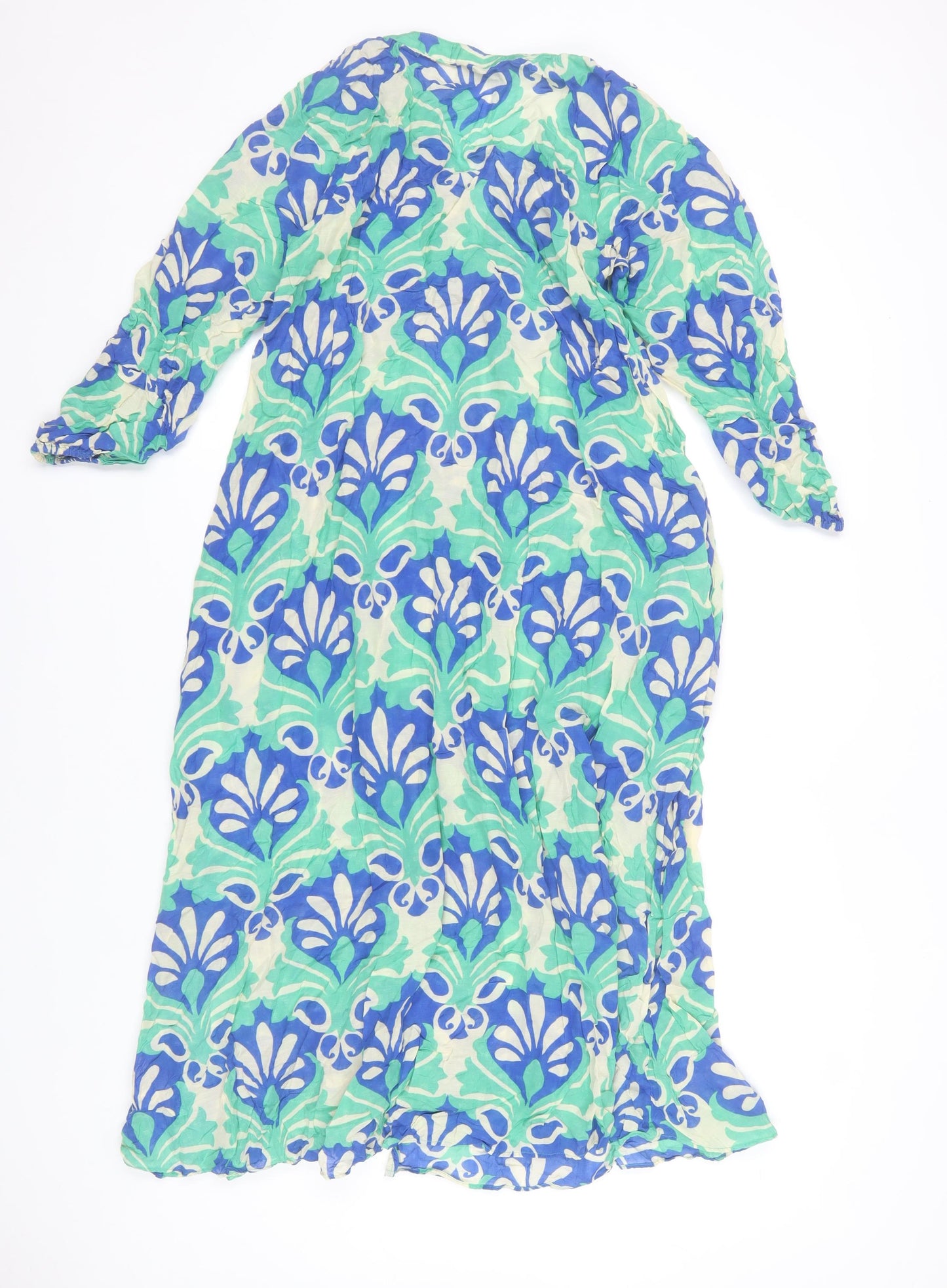 Oysho Women’s Multicoloured Long Cotton Shirt Dress XS