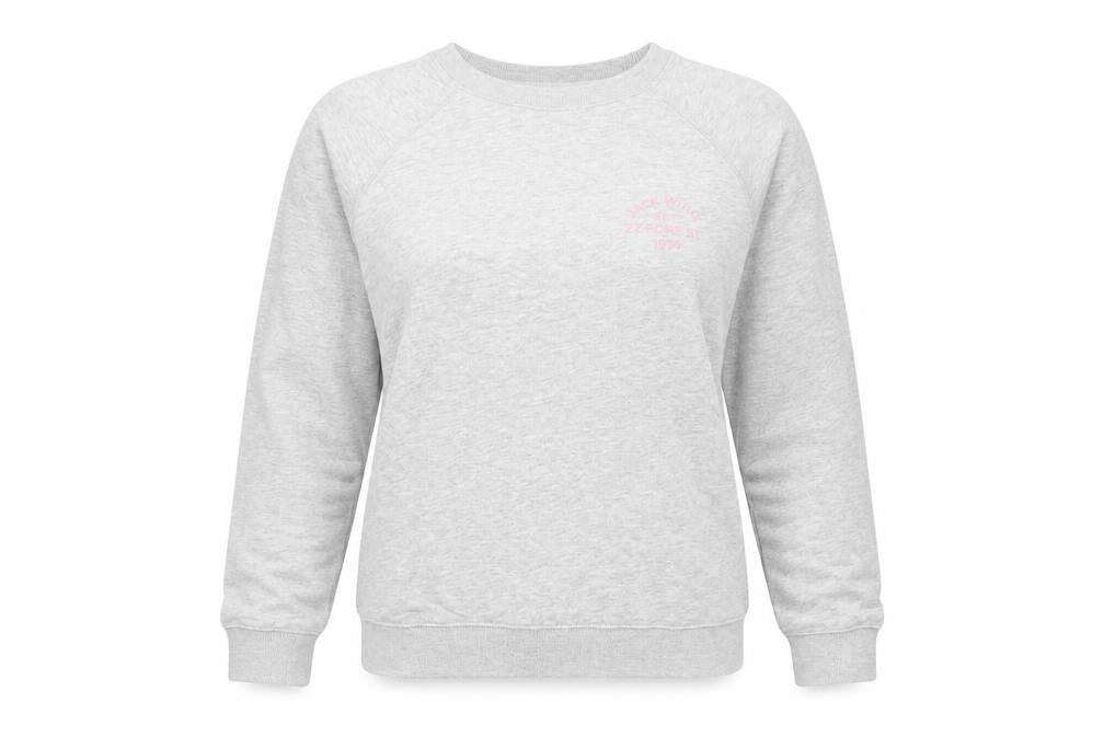 Jack Wills Womens Grey Crew Neck Sweatshirt Size 14 Cotton Blend