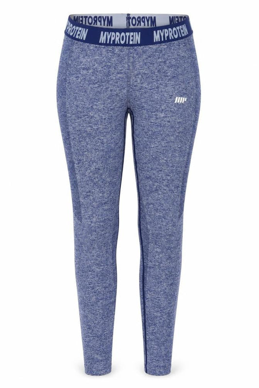 MyProtein Womens Blue Seamless Gym Leggings Size M