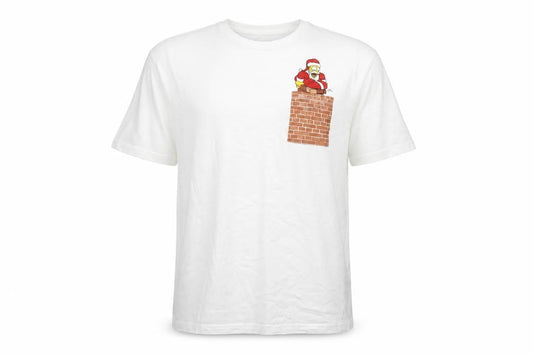 Jack & Jones Men's White XL Christmas Funny Homer Simpson T-Shirt