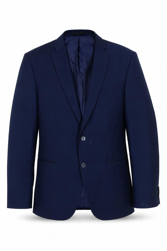 Zara Man Blue Slim Fit Two Button Blazer Jacket Men’s 44 XL Formal