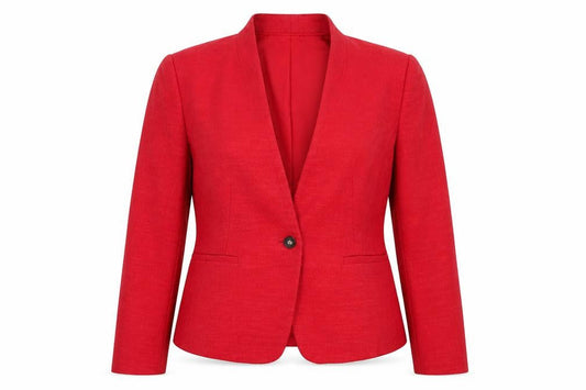 LOFT Women's Red Single-Breasted One-Button Blazer Size 2