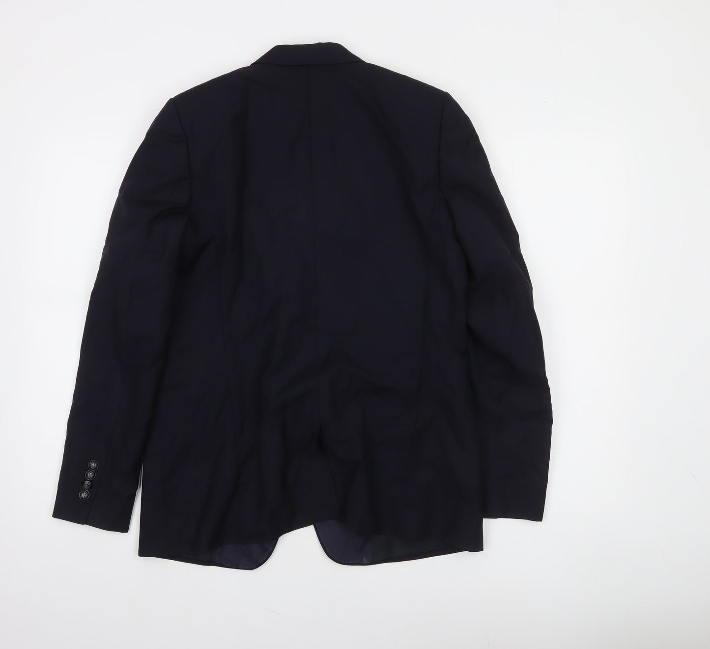 The Kooples Men's Blue 40 Slim Wool Mohair Shawl Lapel Tuxedo Jacket