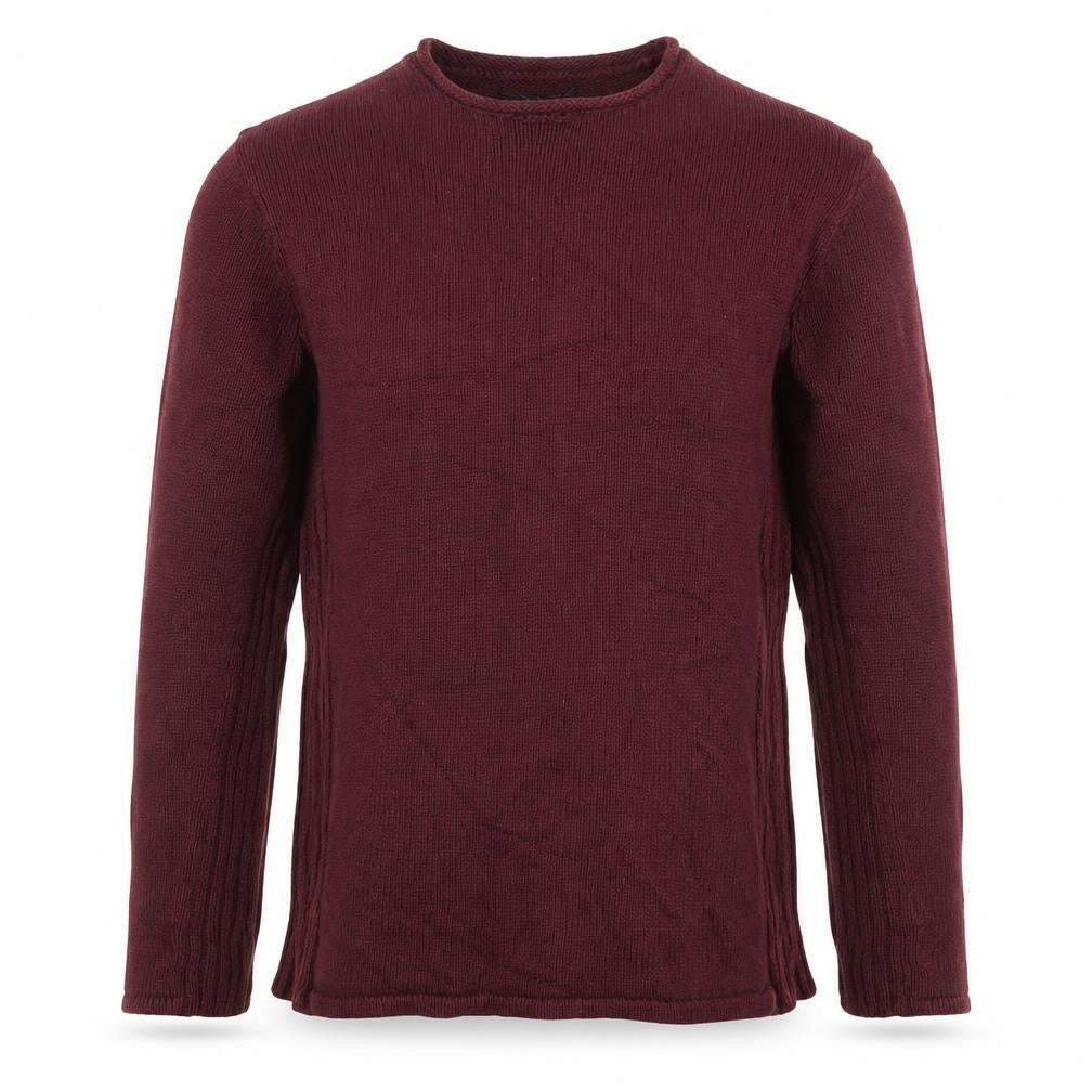 DKNY Men's Red Cotton Crew Neck Jumper Size S