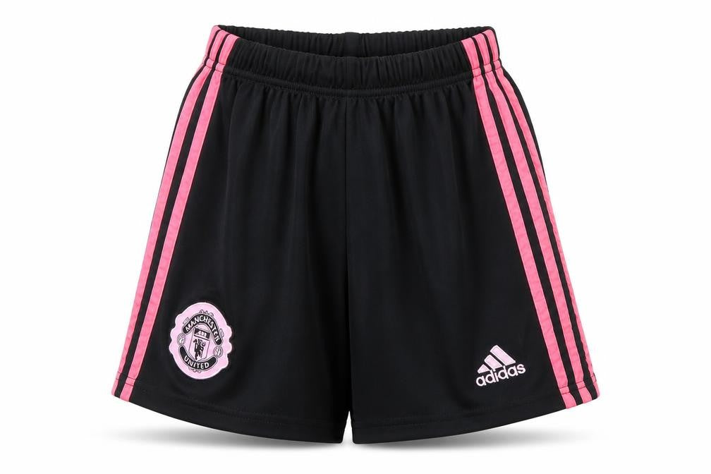 Adidas Girls Black Manchester United Athletic Shorts Size 152