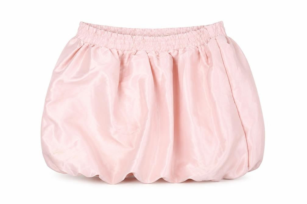 btween Teens Pink Bubble Hem Satin Skirt Size 10