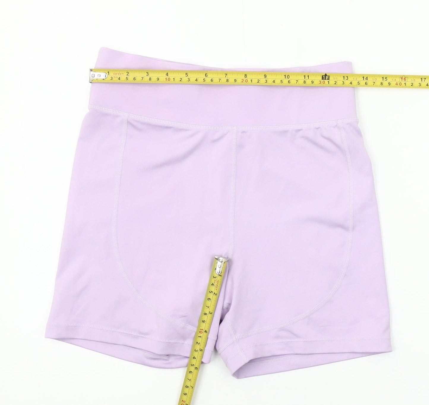 Pink Soda Sport Women's Purple Biker Shorts UK 10 Polyester Stretch