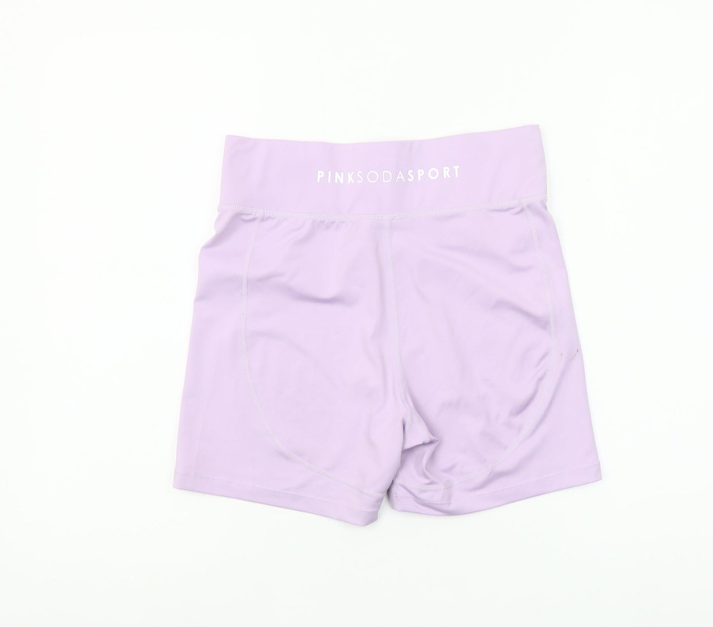 Pink Soda Sport Women's Purple Biker Shorts UK 10 Polyester Stretch