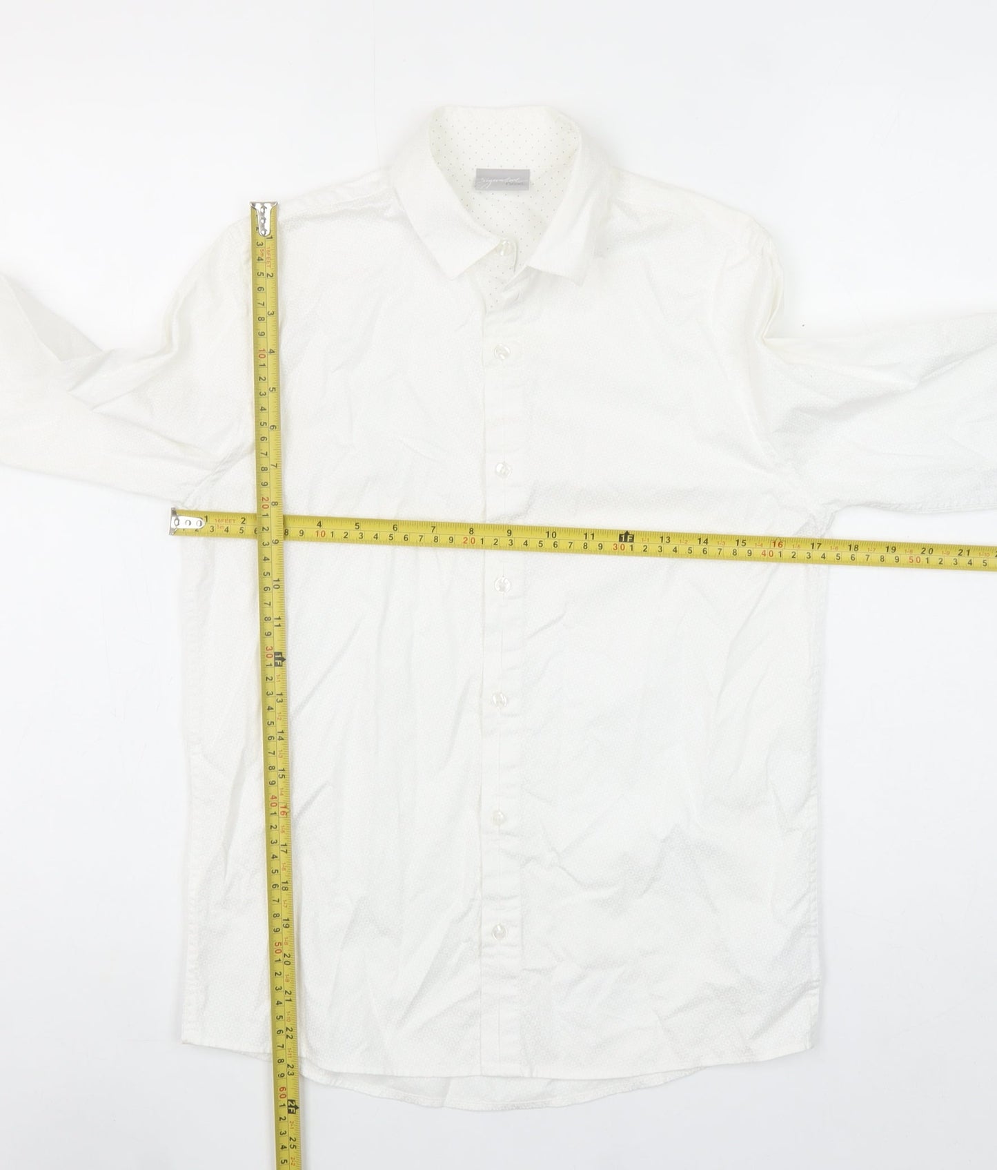 Next Boys White 12 Years Long Sleeve Cotton Button-Up Shirt