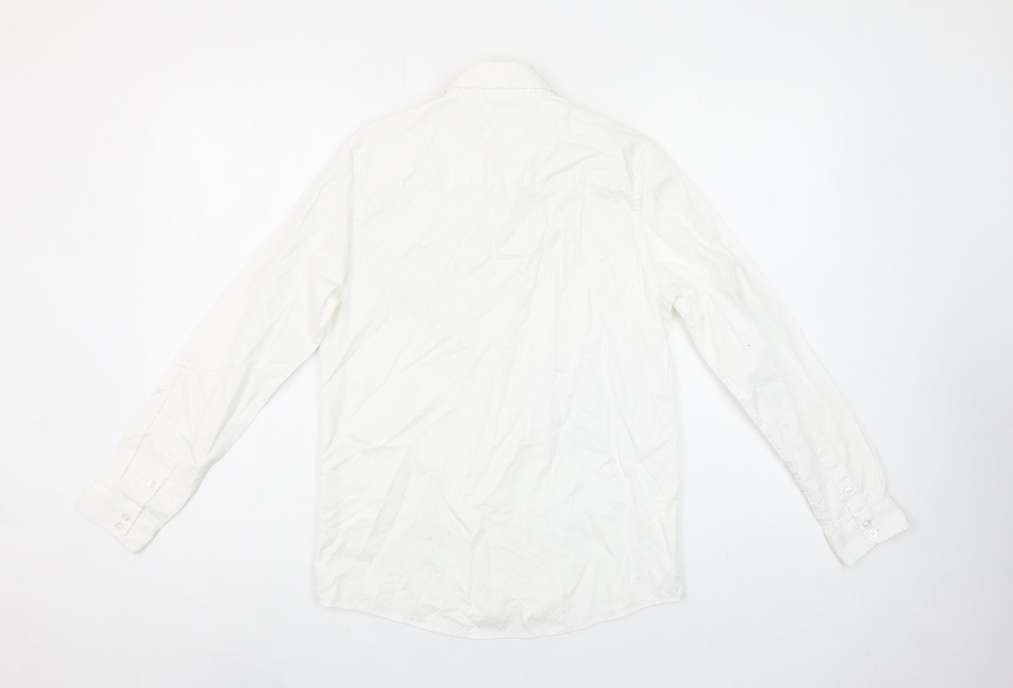 Next Boys White 12 Years Long Sleeve Cotton Button-Up Shirt