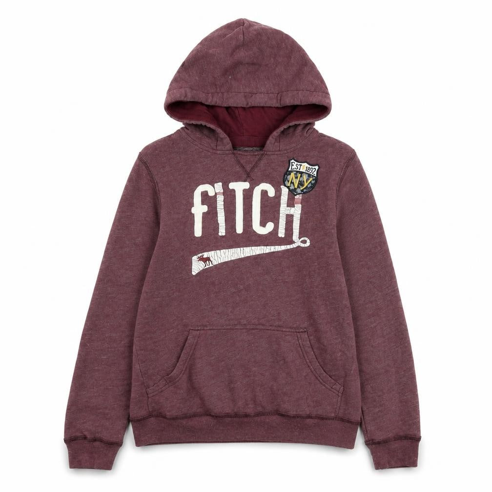 Abercrombie & Fitch Kids Burgundy Pullover Hoodie 15/16 Teens Casual