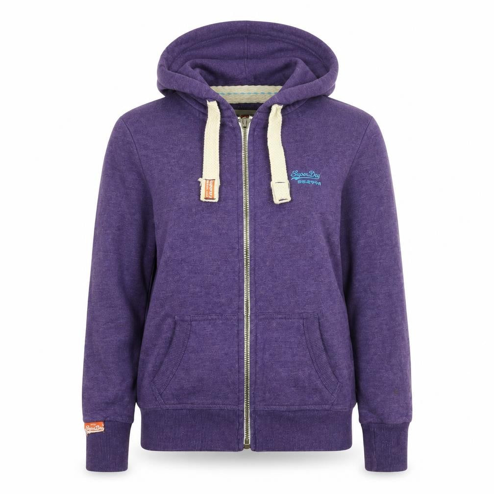 Superdry Women Purple Small Hooded Full Zip Jacket