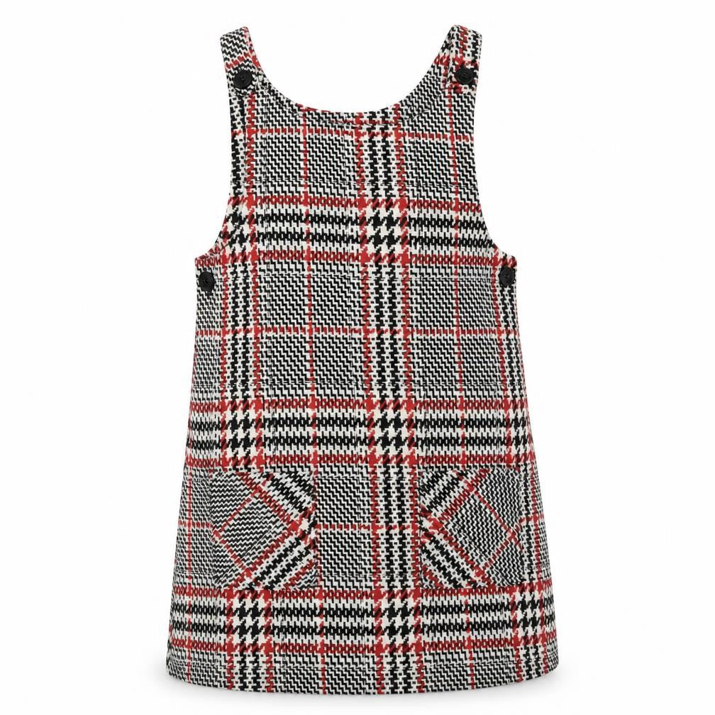 Dunnes Teens Multicoloured Check Pinafore Dress 2-3 Years