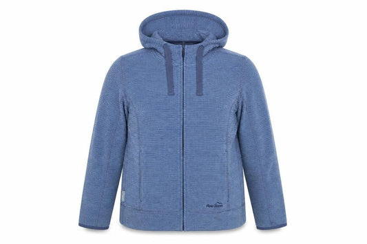 Peter Storm Men's Blue Hooded Full Zip Fleece Jacket Size S