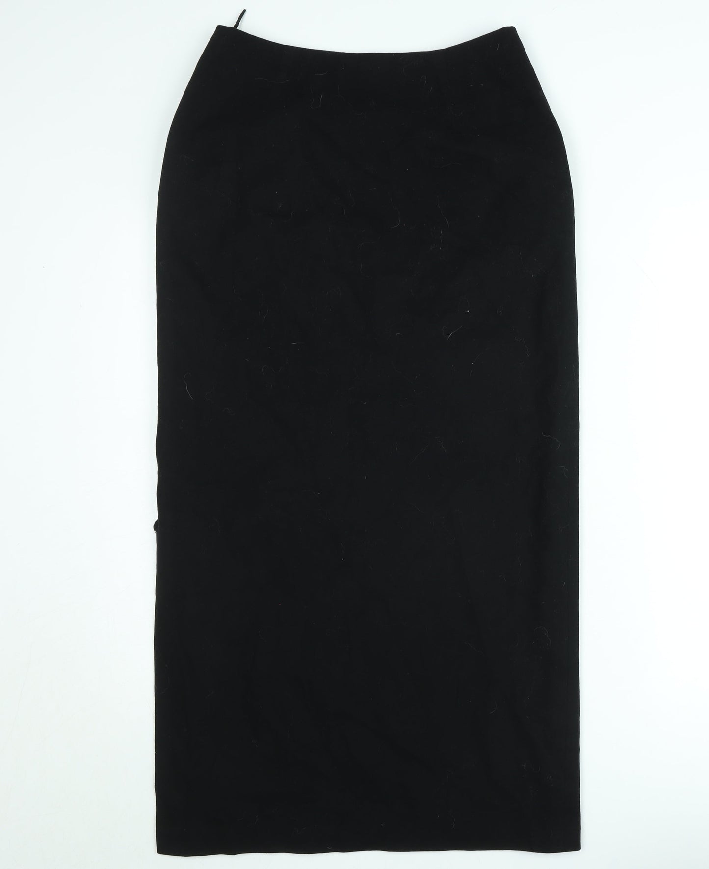 Annette Görtz Womens Black Midi Pencil Skirt Size 10 Wool Blend