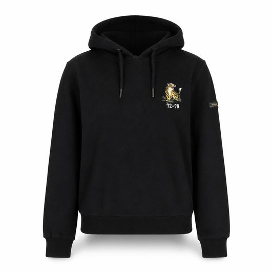 Superdry Womens Black Embroidered Pullover Hoodie Size M