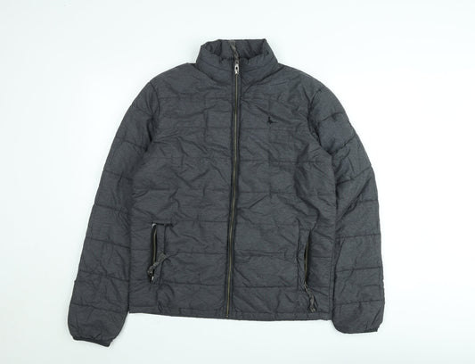 Jack Wills Women's Grey Puffer Jacket Small Lightweight Winter Coat