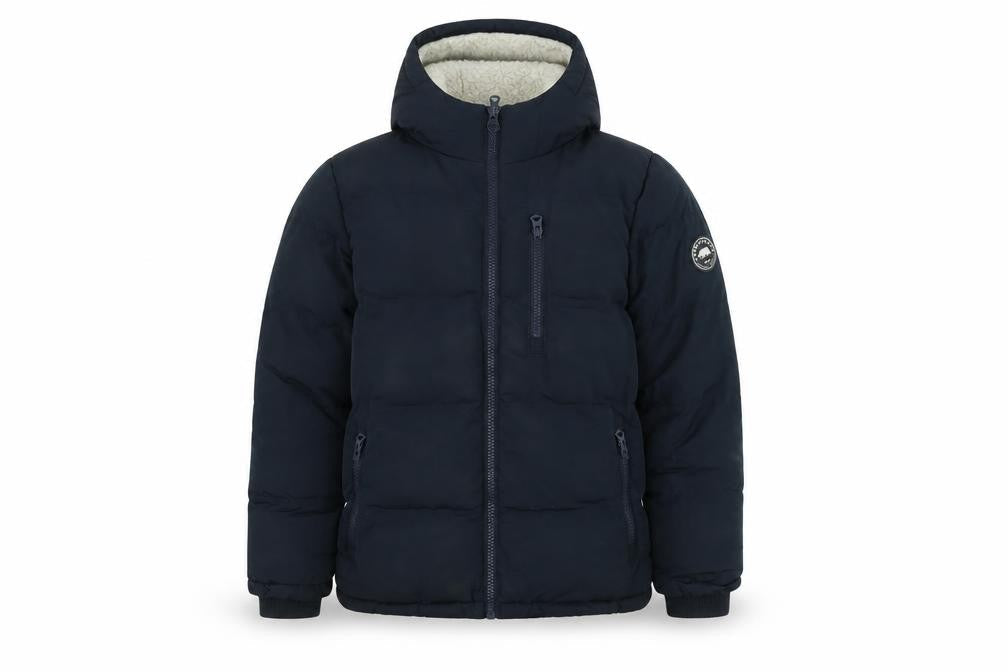 SoulCal & Co Teens Blue Hooded Puffer Jacket 164cm Winter Lined