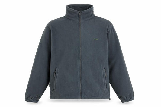 Mountain Life Men’s Grey Fleece Full Zip Outdoor Jacket M