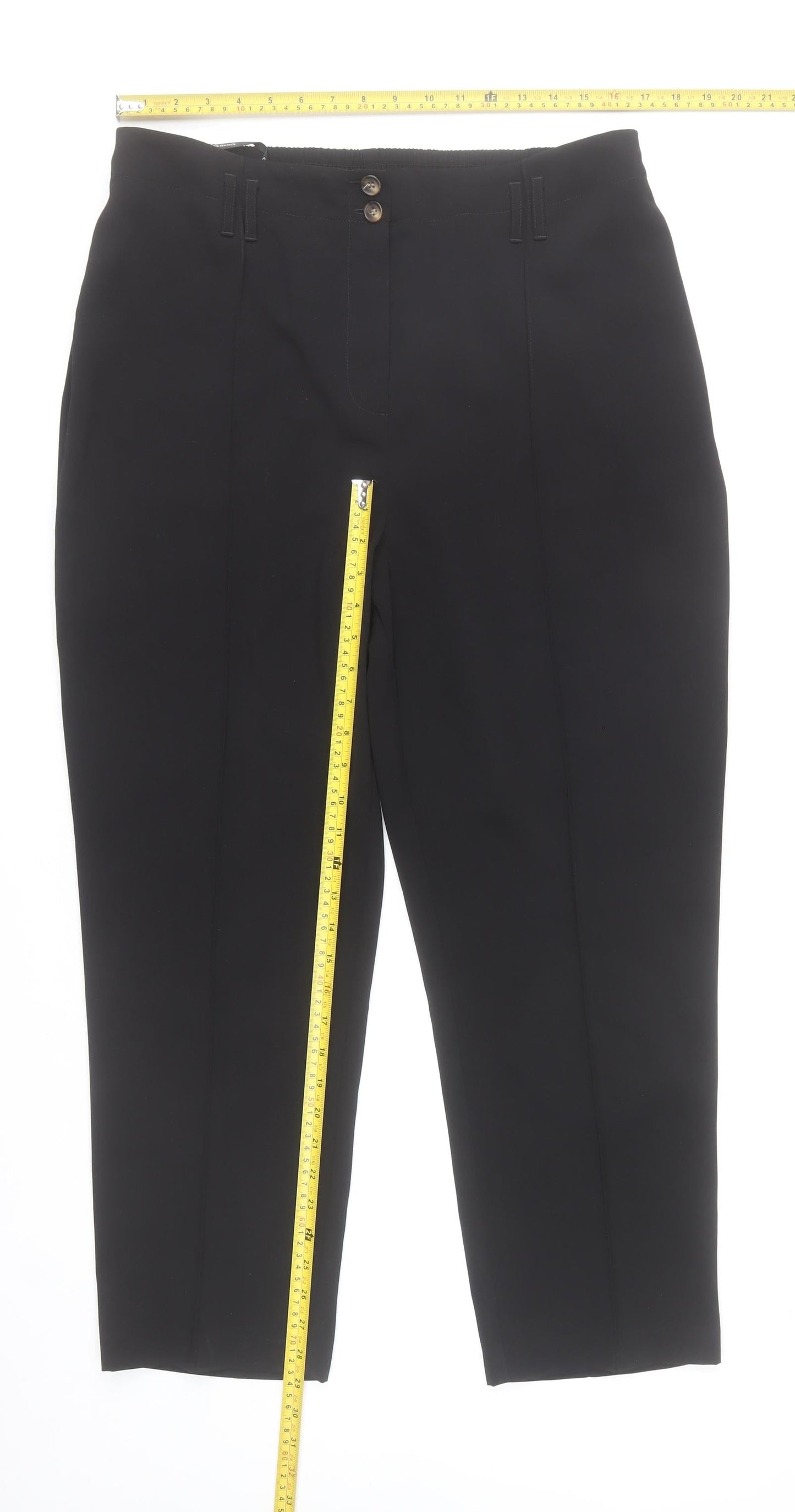 Dorothy Perkins Women’s Black Size 16 Straight Leg Work Trousers