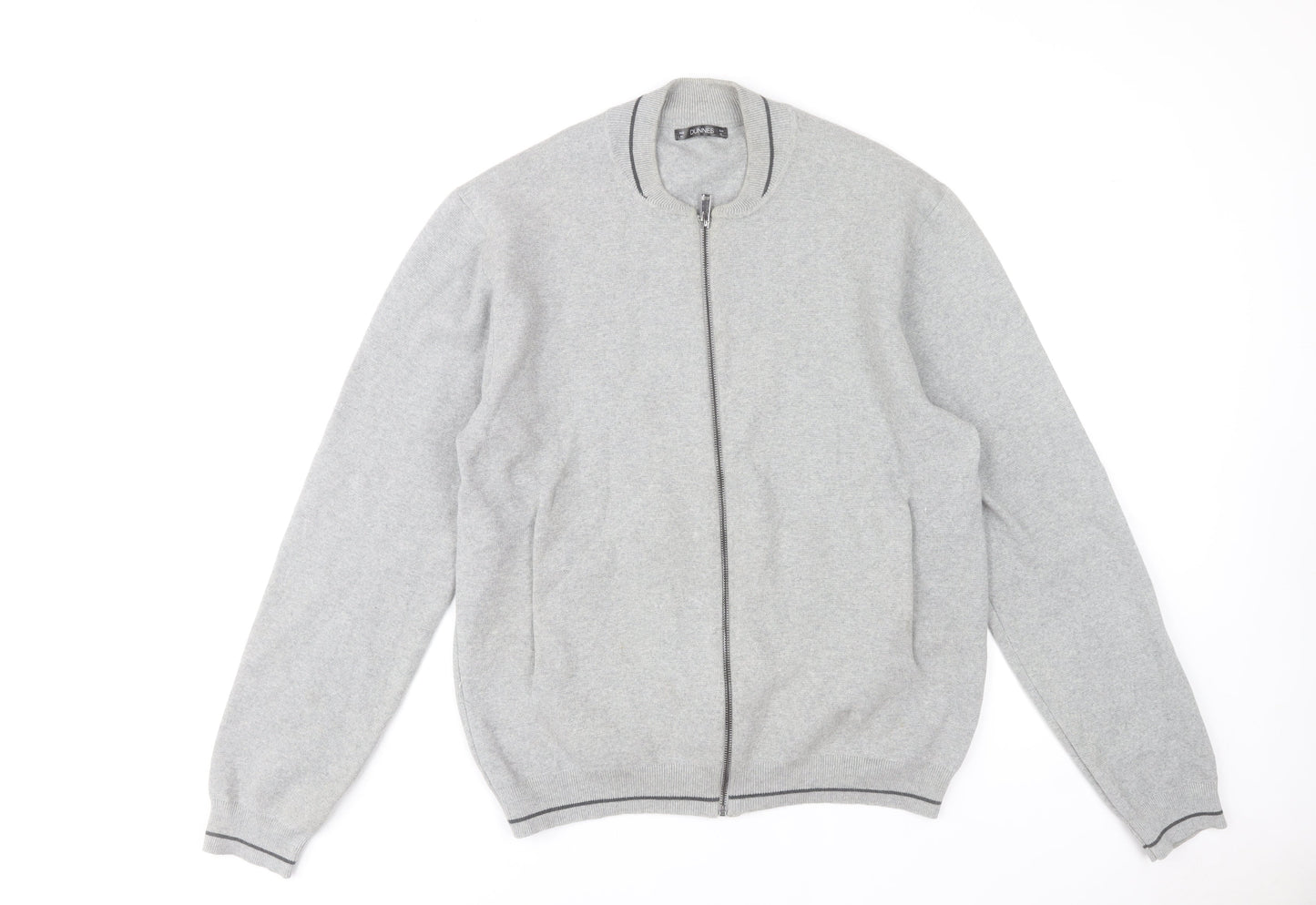 Dunnes Stores Men’s Grey Cotton Full Zip Jumper XL