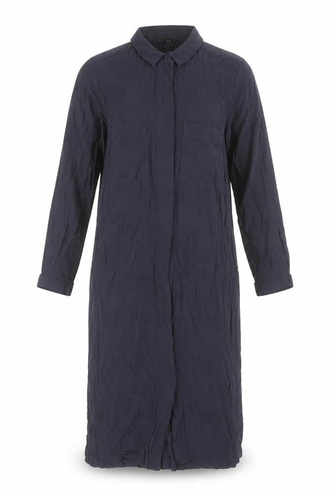 H&M Women’s Blue Long Sleeve Shirt Dress Size 10 Viscose