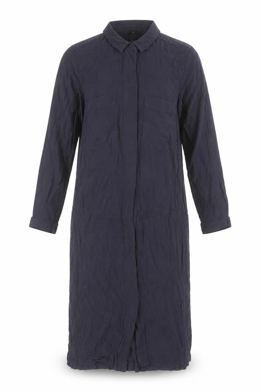 H&M Women’s Blue Long Sleeve Shirt Dress Size 10 Viscose