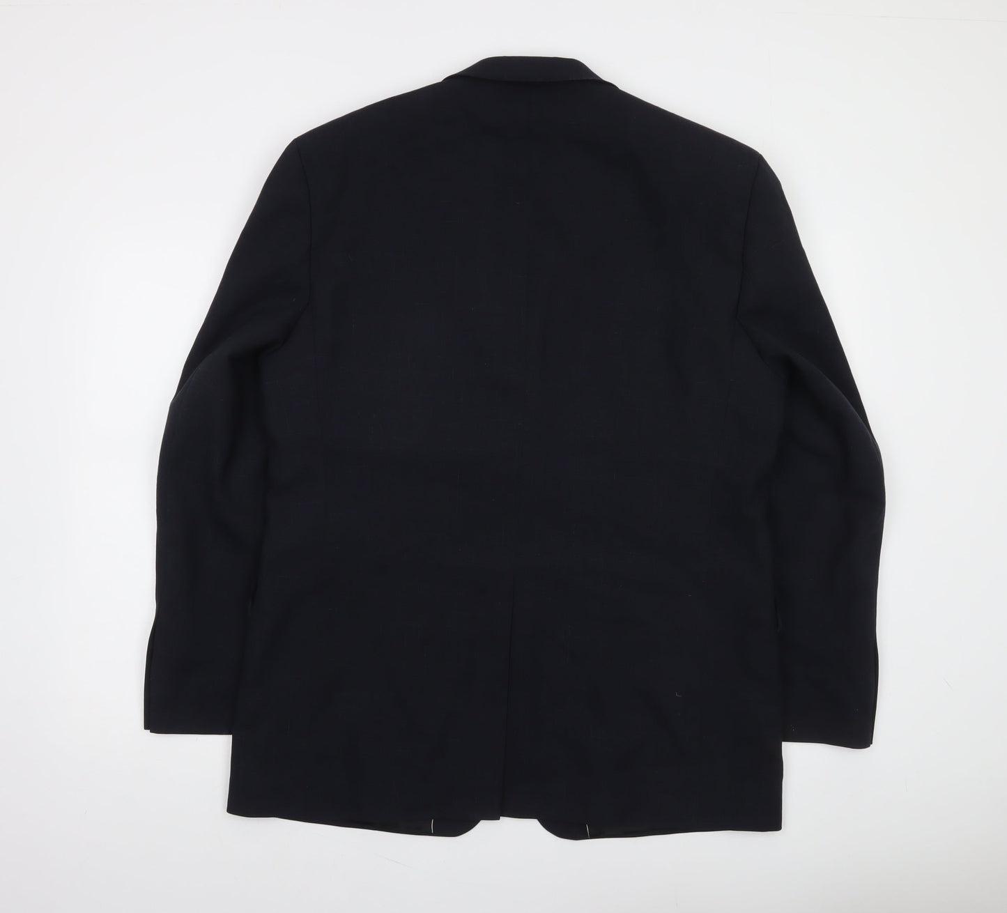 Burton Men's Black 42R Wool Blend Classic 3-Button Blazer