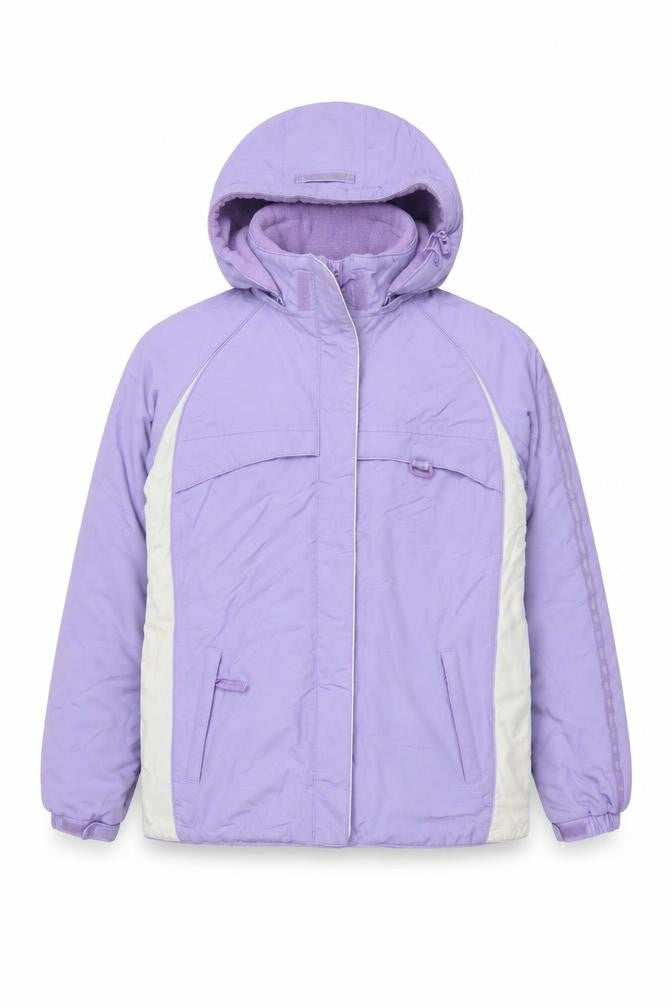 Maine New England Girls Purple Hooded Puffer Jacket 13-14 Years