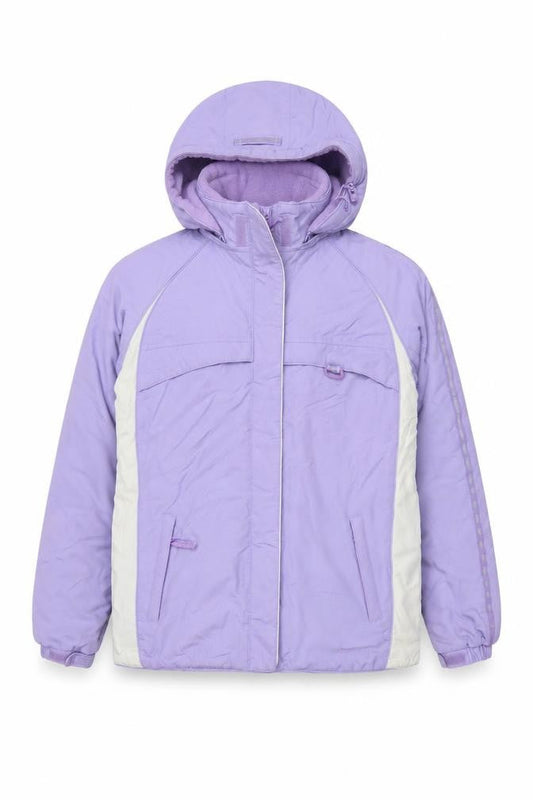 Maine New England Girls Purple Hooded Puffer Jacket 13-14 Years