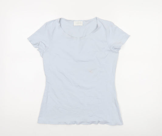 Savida Women's Grey Short Sleeve Fitted T-Shirt Size 10