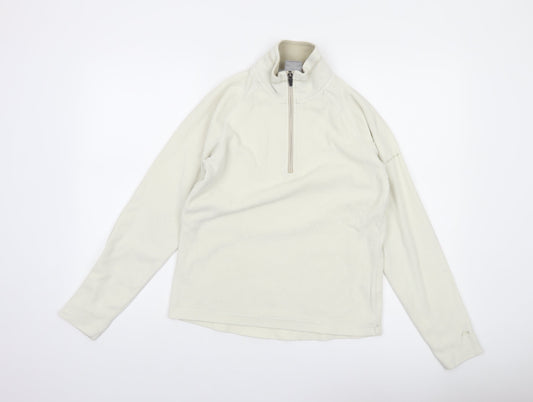Trespass Womens Ivory Fleece 1/2 Zip Pullover Sweatshirt UK 12