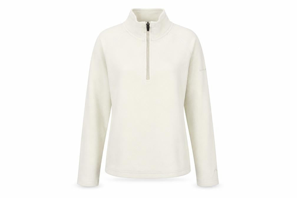 Trespass Womens Ivory Fleece 1/2 Zip Pullover Sweatshirt UK 12