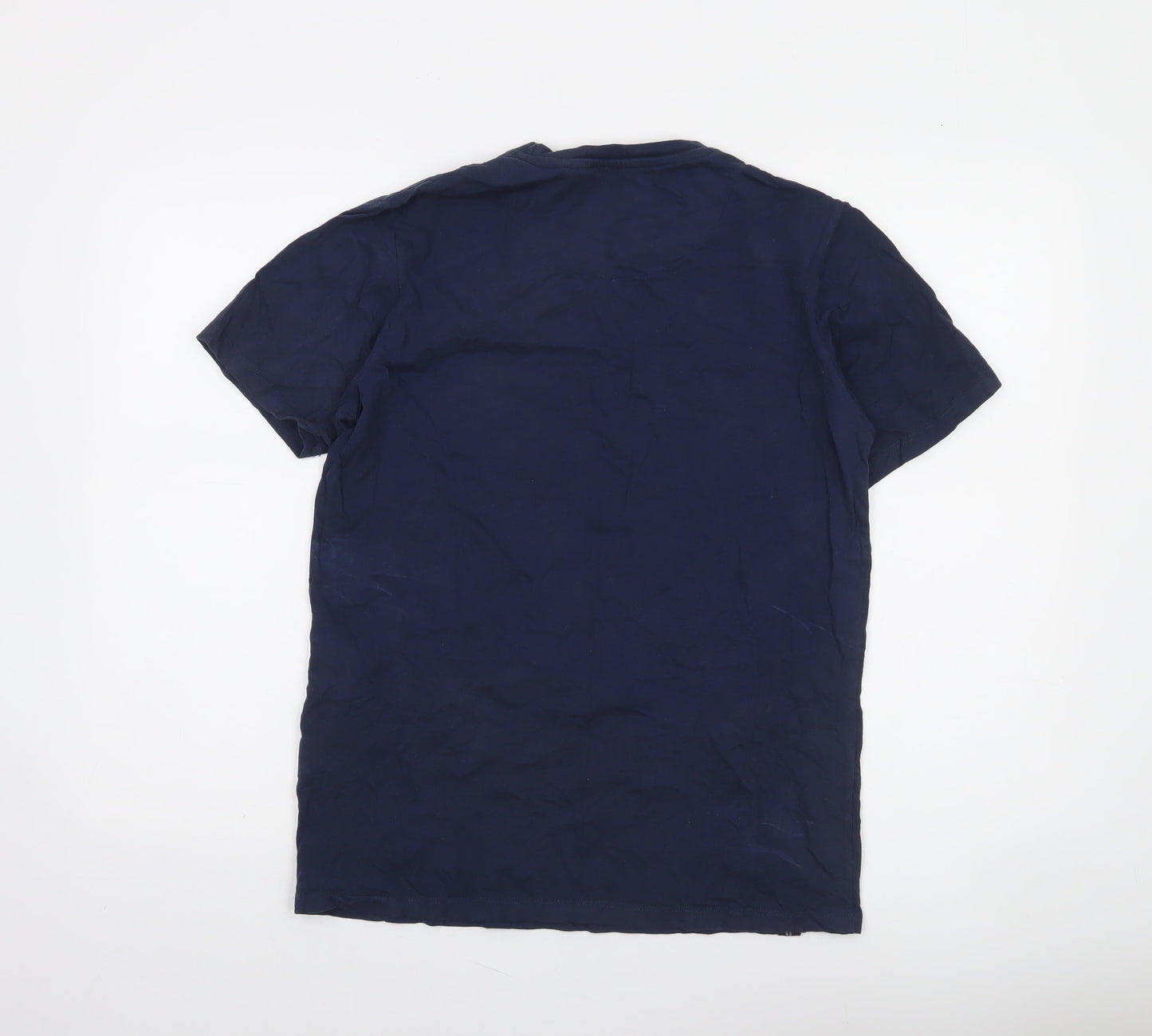 Diesel Mens Navy Blue Crew Neck Cotton Short Sleeve T-Shirt M