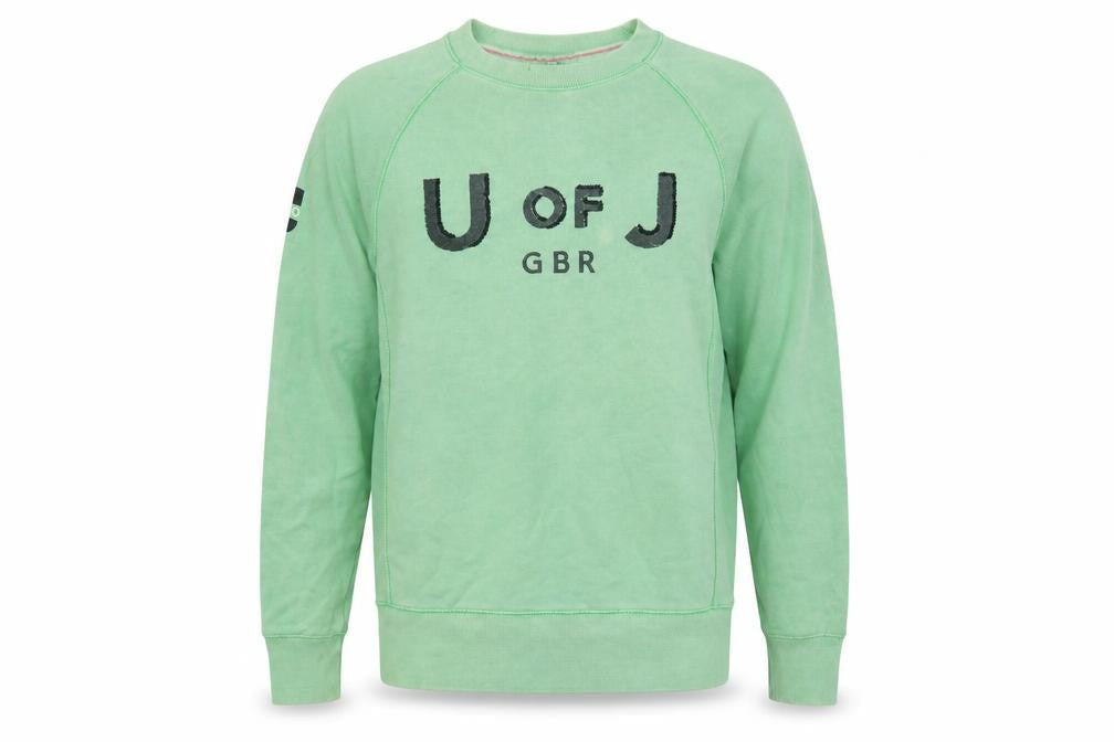Jack Wills Men's Green Cotton Graphic Pullover Sweatshirt Size M